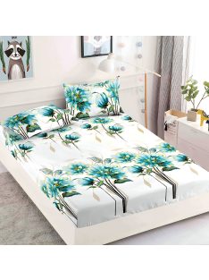   Долен чаршаф с ластик и две калъфки (за матрак от 160x200 до 180x200), 3 части - Модел S16977