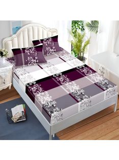   Долен чаршаф с ластик и две калъфки (за матрак от 160x200 до 180x200), 3 части - Модел S17037