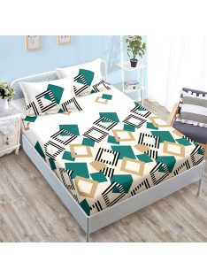   Долен чаршаф с ластик и две калъфки (за матрак от 160x200 до 180x200), 3 части - Модел S17039