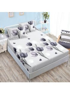   Долен чаршаф с ластик и две калъфки (за матрак от 160x200 до 180x200), 3 части - Модел S17041