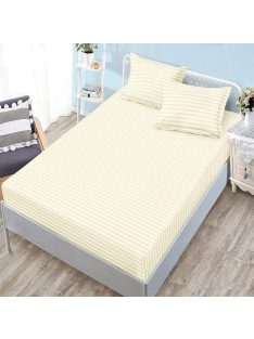   Едноцветен долен чаршаф с ластик и две калъфки (за матрак от 160x200 до 180x200), 3 части - Модел S18233