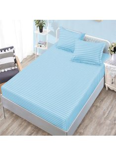   Едноцветен долен чаршаф с ластик и две калъфки (за матрак от 160x200 до 180x200), 3 части - Модел S18246