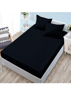  Едноцветен долен чаршаф с ластик и две калъфки (за матрак от 160x200 до 180x200), 3 части - Модел S18249