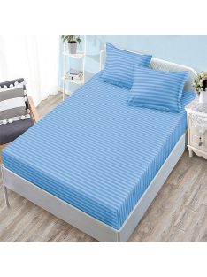   Едноцветен долен чаршаф с ластик и две калъфки (за матрак 160x200), 3 части - Модел S18254