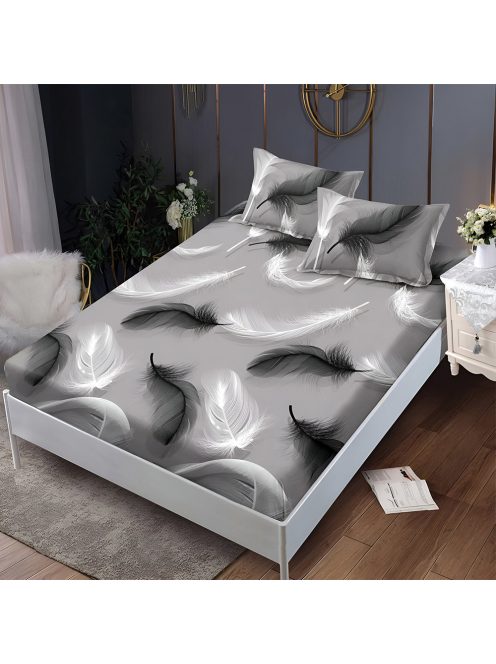 Долен чаршаф с ластик и две калъфки (за матрак 140x200), 3 части - Модел S18271