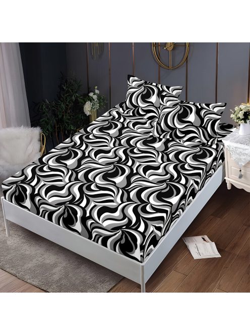 Долен чаршаф с ластик и две калъфки (за матрак 140x200), 3 части - Модел S18279