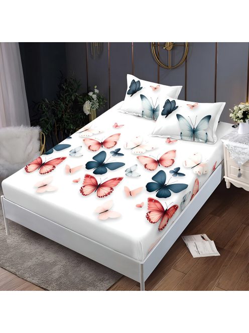 Долен чаршаф с ластик и две калъфки (за матрак от 160x200 до 180x200), 3 части - Модел S18321