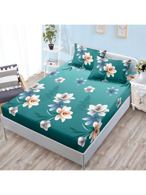 Долен чаршаф с ластик и две калъфки (за матрак от 160x200 до 180x200), 3 части - Модел S18329