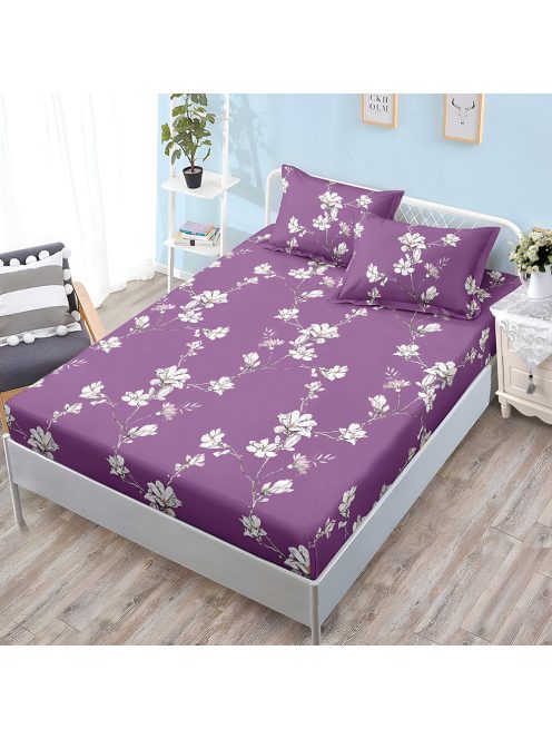 Долен чаршаф с ластик и две калъфки (за матрак от 160x200 до 180x200), 3 части - Модел S18333