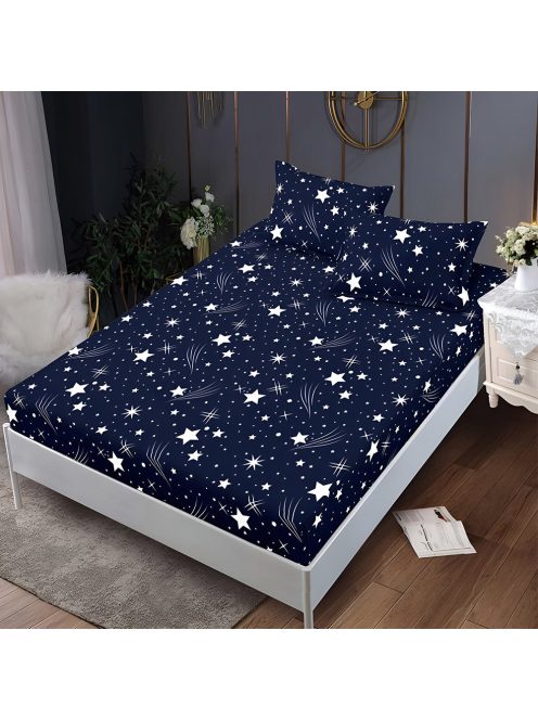 Долен чаршаф с ластик и две калъфки (за матрак от 160x200 до 180x200), 3 части - Модел S18337